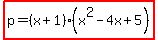 highlight%28p=%28x%2B1%29%28x%5E2-4x%2B5%29%29