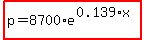 highlight%28p=8700%2Ae%5E%280.139%2Ax%29%29