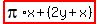 highlight%28pi%2Ax%2B%282y%2Bx%29%29