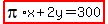 highlight%28pi%2Ax%2B2y=300%29