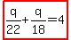highlight%28q%2F22%2Bq%2F18=4%29