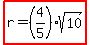 highlight%28r=%284%2F5%29sqrt%2810%29%29