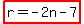 highlight%28r=-2n-7%29