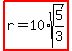 highlight%28r=10%2Asqrt%285%2F3%29%29