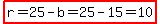 highlight%28r=25-b=25-15=10%29