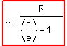 highlight%28r=R%2F%28%28E%2Fe%29-1%29%29%29