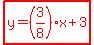 highlight%28red%28y=%283%2F8%29x%2B3%29%29