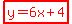 highlight%28red%28y=6x%2B4%29%29