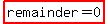 highlight%28remainder=0%29
