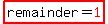 highlight%28remainder=red%281%29%29