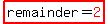 highlight%28remainder=red%282%29%29