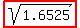highlight%28sqrt%281.6525%29%29
