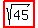 highlight%28sqrt%2845%29%29