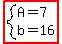 highlight%28system%28A=7%2Cb=16%29%29
