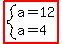 highlight%28system%28a+=+12%2C+a+=+4%29%29