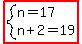 highlight%28system%28n=17%2Cn%2B2=19%29%29