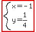 highlight%28system%28x=-1%2Cy=1%2F4%29%29