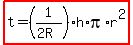 highlight%28t=%281%2F%282R%29%29h%2Api%2Ar%5E2%29