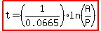 highlight%28t=%281%2F0.0665%29%2Aln%28A%2FP%29%29