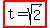 highlight%28t=sqrt%282%29%29