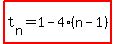highlight%28t%5Bn%5D=1-4%28n-1%29%29