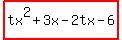 highlight%28tx%5E2%2B3x-2tx-6%29