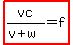 highlight%28vc%2F%28v%2Bw%29=f%29