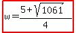 highlight%28w=%285%2Bsqrt%281061%29%29%2F4%29