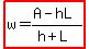 highlight%28w=%28A-hL%29%2F%28h%2BL%29%29