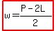 highlight%28w=%28P-2L%29%2F2%29