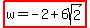 highlight%28w=-2%2B6sqrt%282%29%29