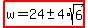 highlight%28w=24%2B-+4%2Asqrt%286%29%29