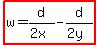 highlight%28w=d%2F%282x%29-d%2F%282y%29%29