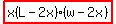 highlight%28x%28L-2x%29%28w-2x%29%29
