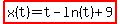 highlight%28x%28t%29=t-ln%28t%29%2B9%29
