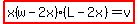 highlight%28x%28w-2x%29%28L-2x%29=v%29