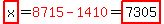 highlight%28x%29=red%288715-1410%29=highlight%287305%29