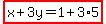 highlight%28x%2B3y=1%2B3%2A5%29