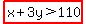 highlight%28x%2B3y%3E110%29