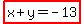 highlight%28x%2By=-13%29