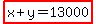 highlight%28x%2By=13000%29