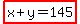 highlight%28x%2By=145%29