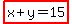 highlight%28x%2By=15%29