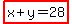 highlight%28x%2By=28%29