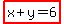 highlight%28x%2By=6%29