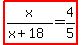 highlight%28x%2F%28x%2B18%29=4%2F5%29