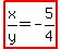 highlight%28x%2Fy=-5%2F4%29