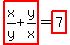 highlight%28x%2Fy+%2B+y%2Fx%29+=+highlight%287%29