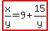 highlight%28x%2Fy+=+9+%2B+15%2Fy%29