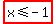 highlight%28x%3C=-1%29
